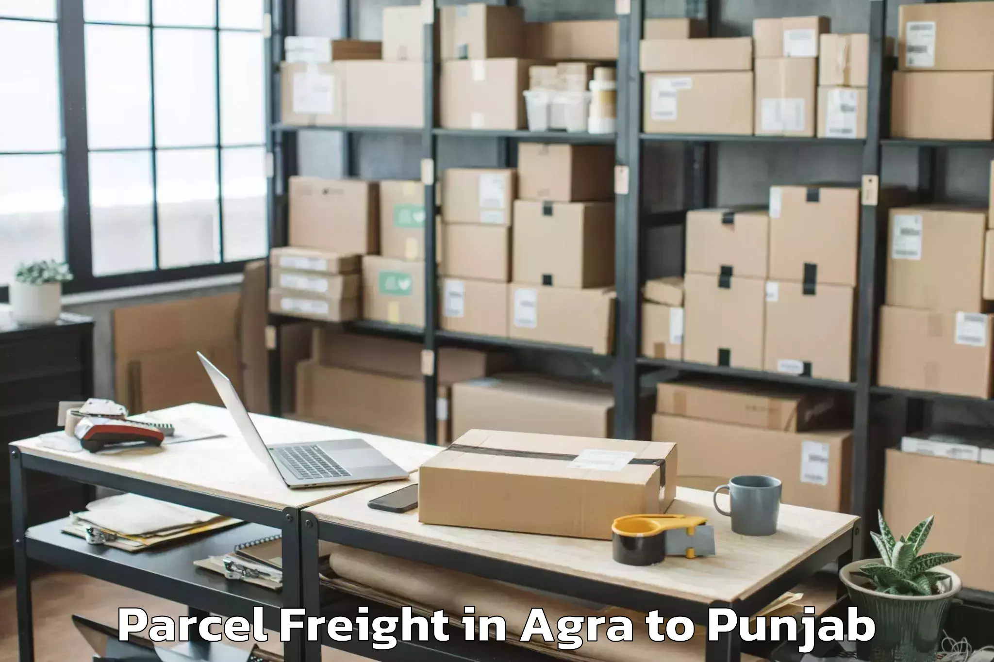 Easy Agra to Punjab Parcel Freight Booking